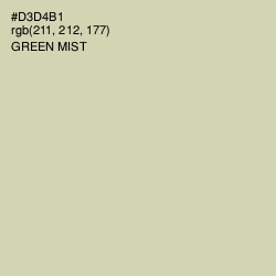 #D3D4B1 - Green Mist Color Image
